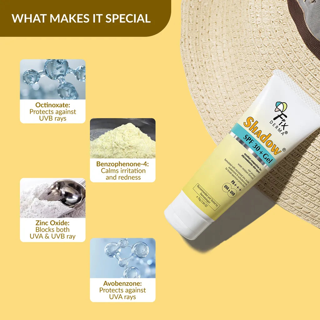 Shadow Sunscreen SPF 30+ gel for face and body