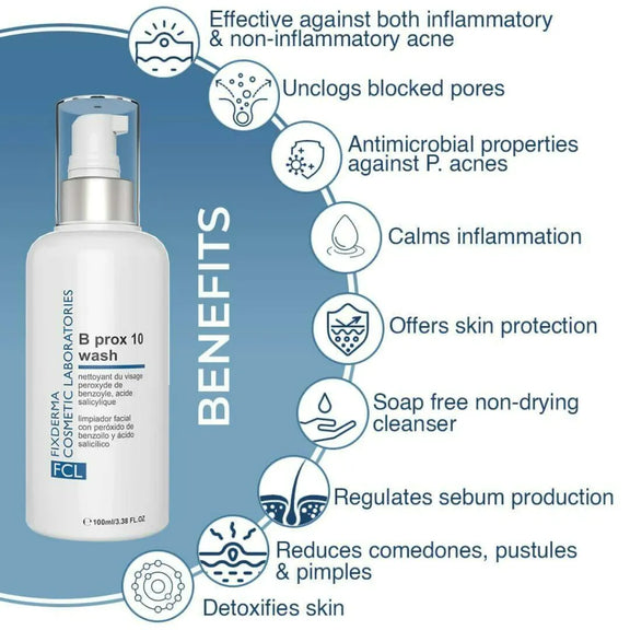 B Prox 10 Wash | Cleanser for oily skin & blackheads
