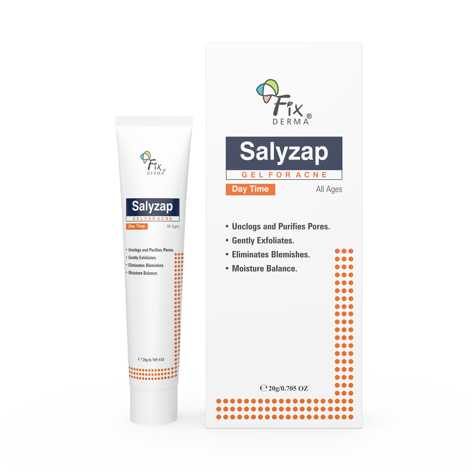 Salyzap Day Time Gel<br /><strong> * Non-comedogenic * Non-drying * Oil-free</strong> - FIXDERMA SKINCARE