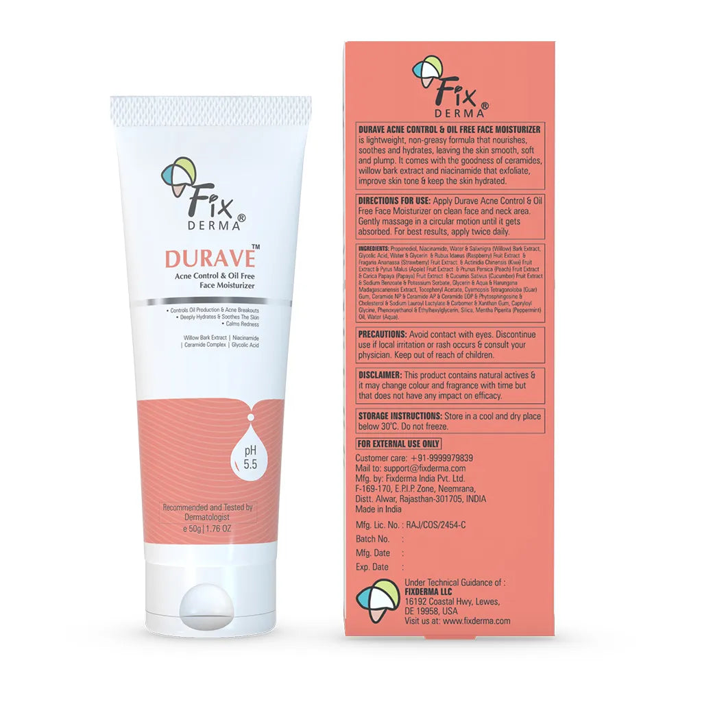 Durave Acne Control & Oil Free Face Moisturizer