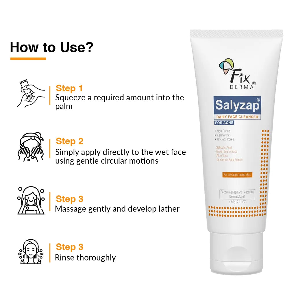 Salyzap Daily Face Cleanser - Acne Treatment