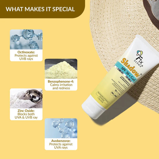 Shadow Sunscreen SPF 30+ gel for face and body
